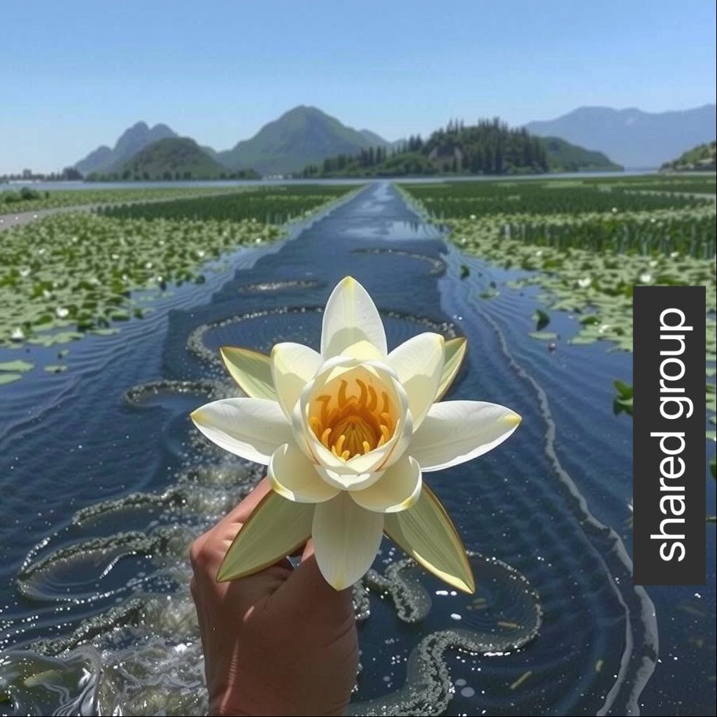 beautiful water lilies everywhere