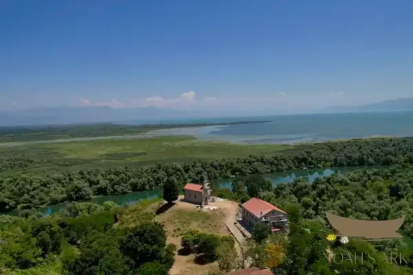 Monastery Vranjina with views to Albania